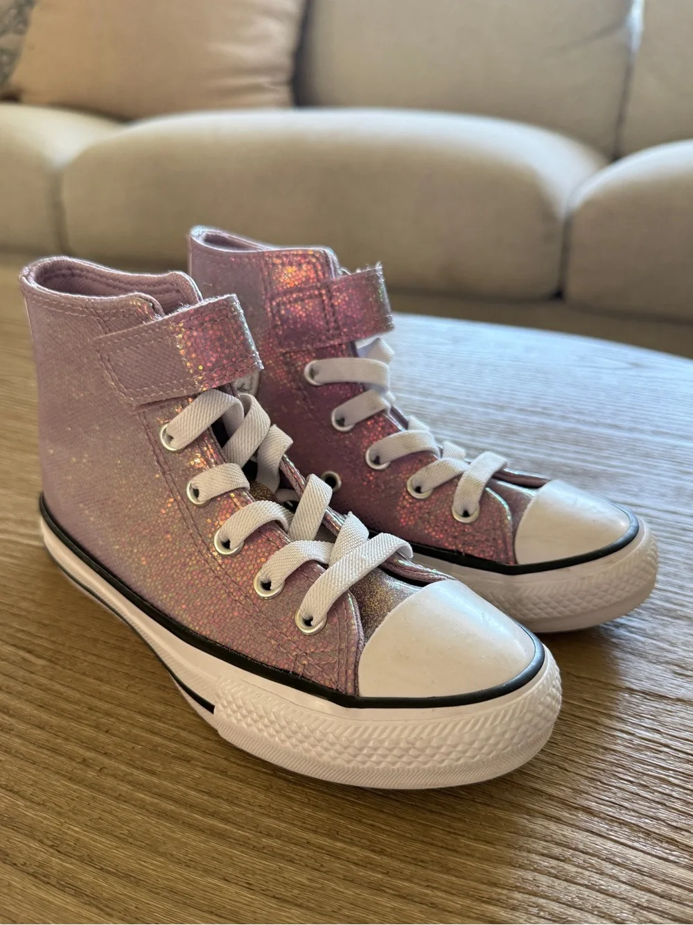 Purple converse easy on size 12 kids